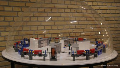 Lego model of the ASTRID2 synchrotron facility